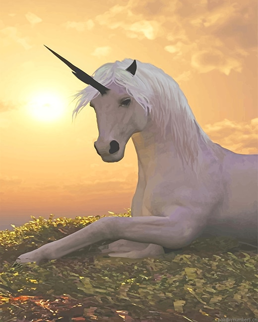 White Unicorn Painting By Numberss.png