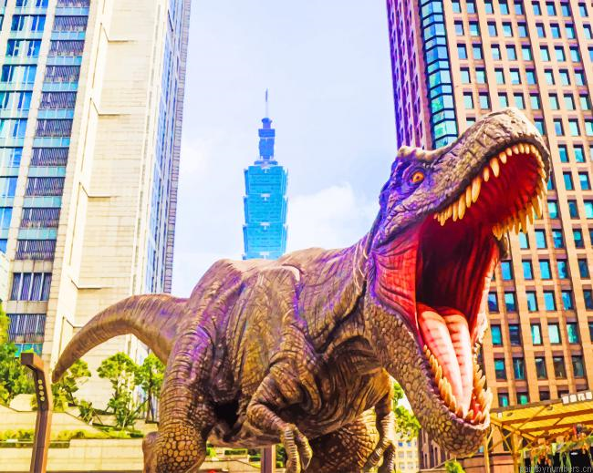 Wide Open Dinosaur Painting By Numberss.png