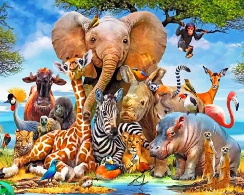Wild Animals Painting By Numbers.png