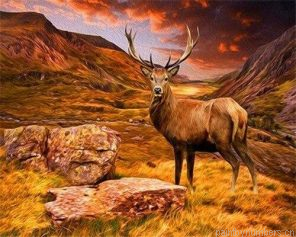 Wild Deer Painting By Numbers.png