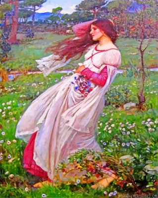 Windflowers John William Waterhouse Painting By Numbers.png