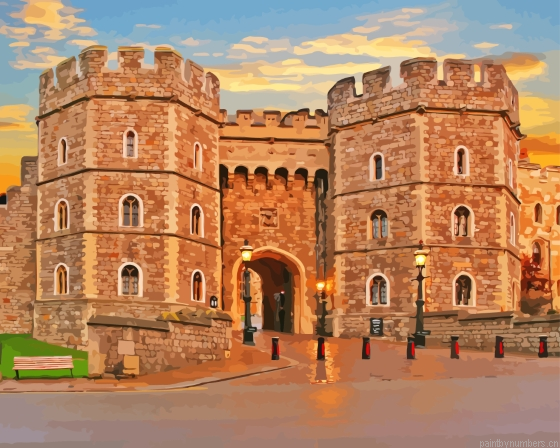 Windsor Castle Sunset Painting By Numberss.png