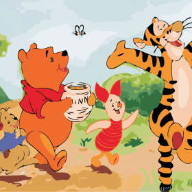 Winnie The Pooh Cartoons Painting By Numberss.png