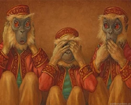 Wise Monkeys Painting By Numbers.png