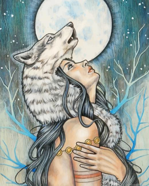 Wolf Woman Painting By Numberss.png