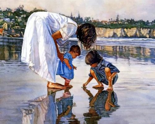 Woman And Children Painting By Numbers.png