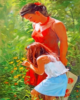 Woman And Daughter Painting By Numbers.png