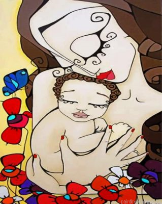 Woman And Son Painting By Numbers.png