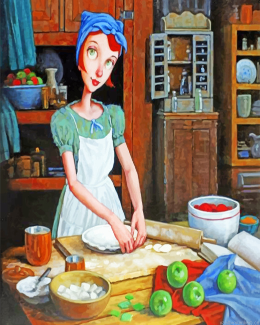 Woman Baking Painting By Numbers.png