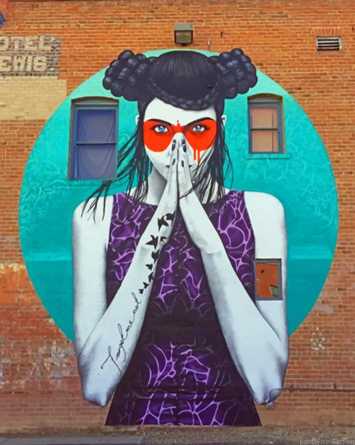 Woman Banksy Painting By Numberss.png