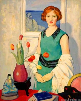 Woman By George Telfer Bear Painting By Numbers.png