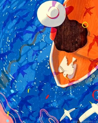 Woman Contemplating The Sea Painting By Numbers.png