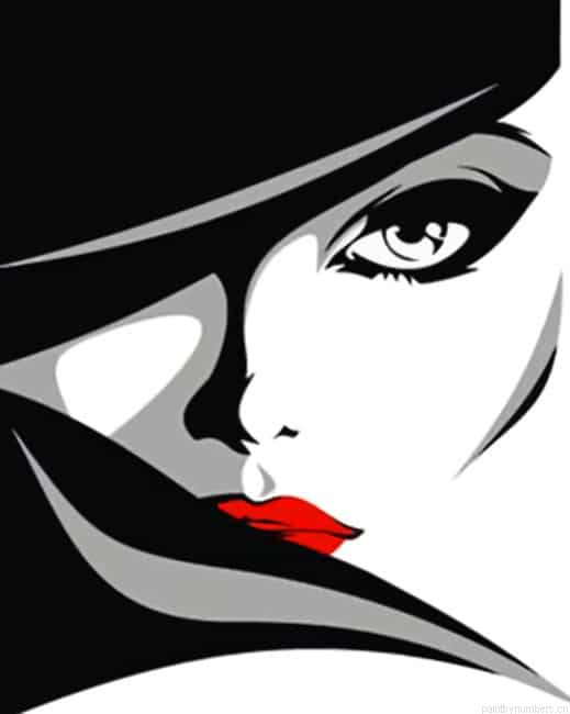 Woman Illustration Painting By Numberss.png
