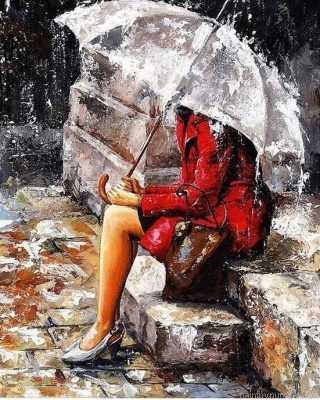 Woman In The Rain Painting By Numbers.png