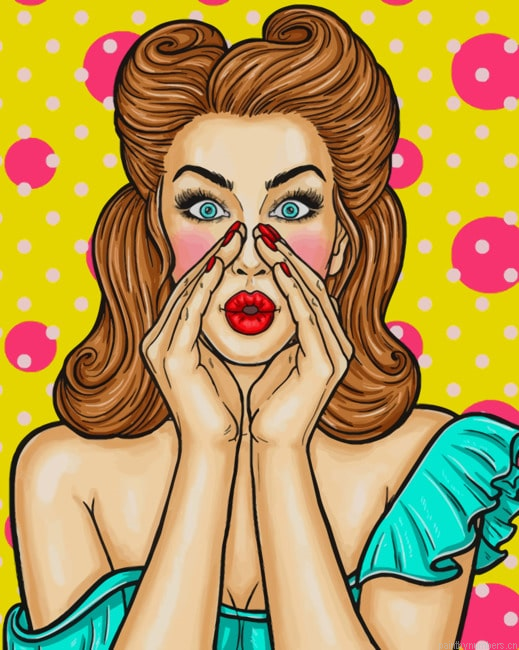 Woman Pop Art Painting By Numberss.png
