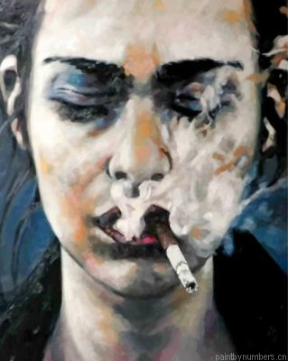 Woman Smoking Painting By Numbers.png