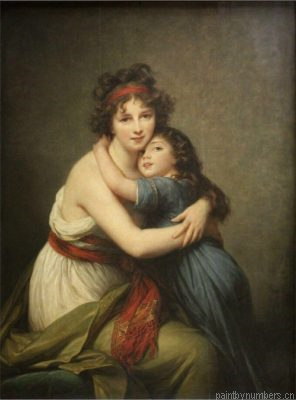 Woman With Her Daughter Painting By Numbers.png