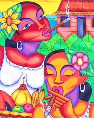 Women Smoking Painting By Numbers.png