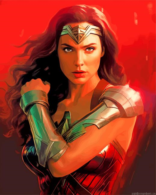 Wonder Woman Portrait Painting By Numberss.png