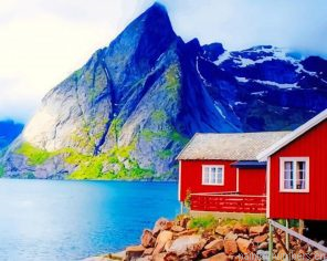 Wooden Barn In Norway Painting By Numbers.png