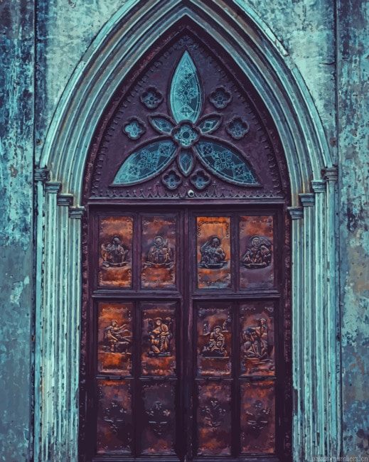 Wooden Door Painting By Numberss.png
