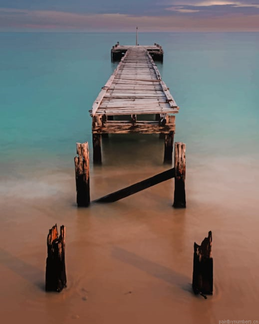Wooden Sea Bridge Painting By Numberss.png