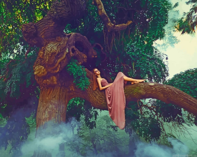 Woods Princess Painting By Numberss.png