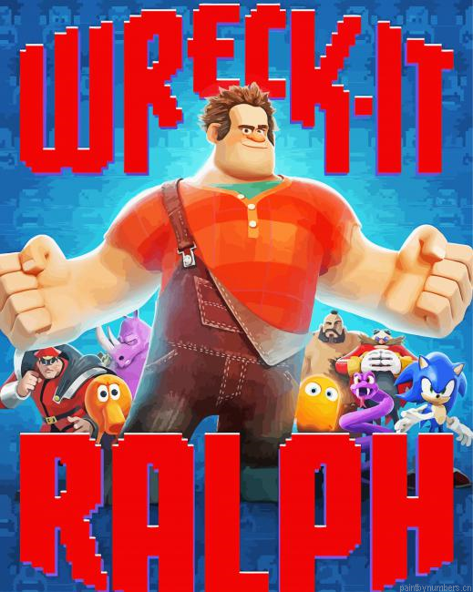 Wreck It Ralph Poster Painting By Numberss.png