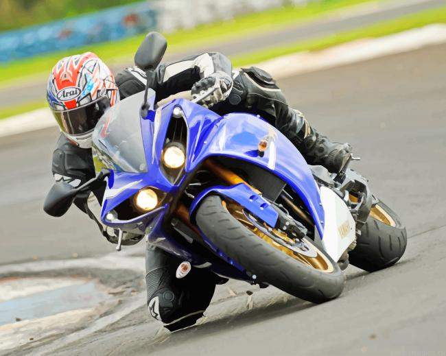 Yamaha Motorcycle Bike Painting By Numberss.png