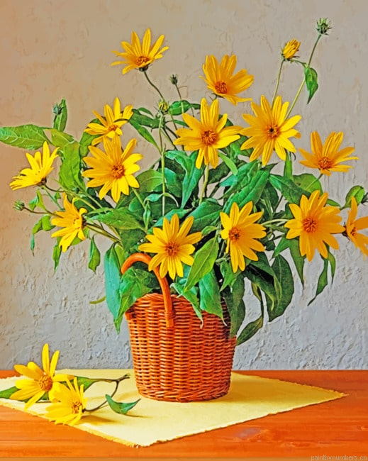 Yellow African Daisies Painting By Numberss.png