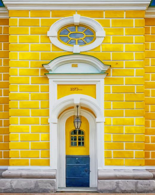 Yellow Blue Door Painting By Numberss.png
