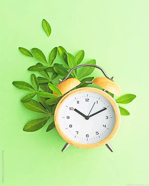 Yellow Clock Painting By Numbers.png