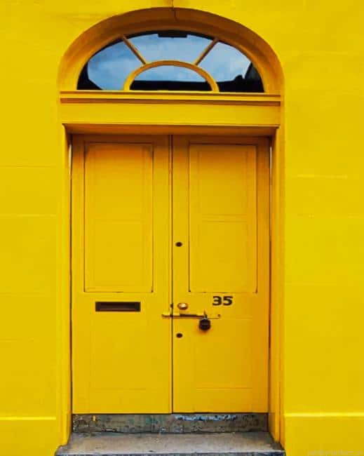 Yellow Door Painting By Numberss.png