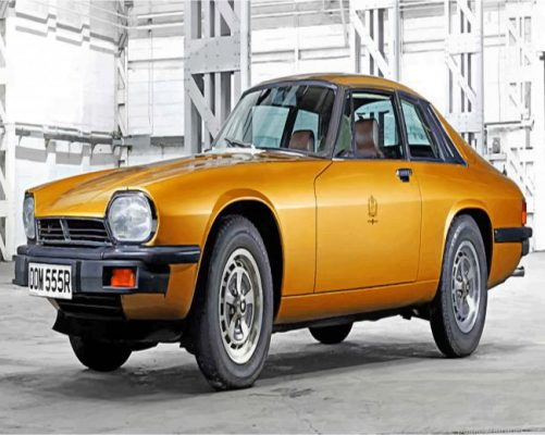 Yellow Jaguar Xjs Painting By Numbers.png