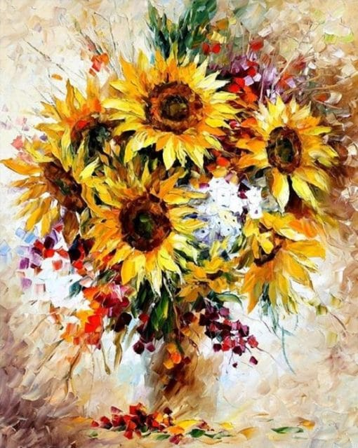 Yellow Sunflowers Painting By Numbers.png