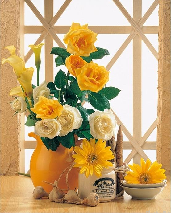 Yellow Sunset Flower Painting By Numbers.png