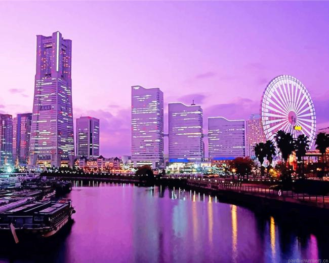 Yokohama Japan Cities Painting By Numberss.png