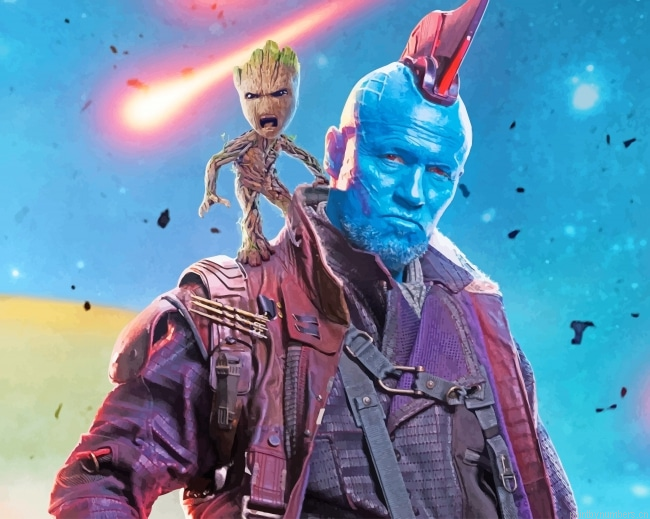 Yondu And Groot Movies Painting By Numberss.png