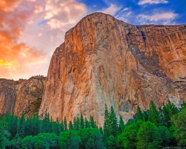 Yosemite National Park Landscapes Painting By Numberss.png