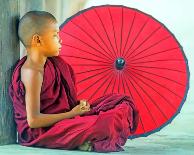 Young Buddhist Monk Painting By Numberss.png
