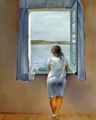 Young Woman At A Window Painting By Numbers.png