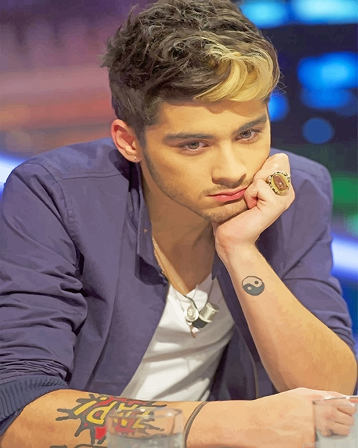 Zayn Malik Cool Look Singers Painting By Numberss.png