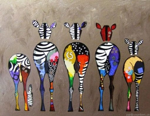 Zebra Bottoms Animals Painting By Numbers.png