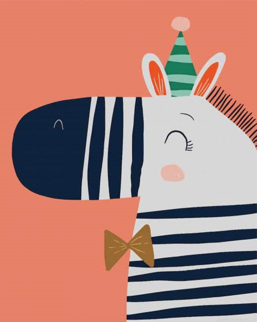 Zebra Illustration Painting By Numberss.png