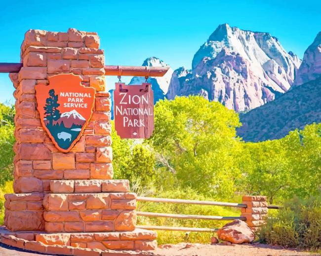 Zion National Park Landscapes Painting By Numberss.png