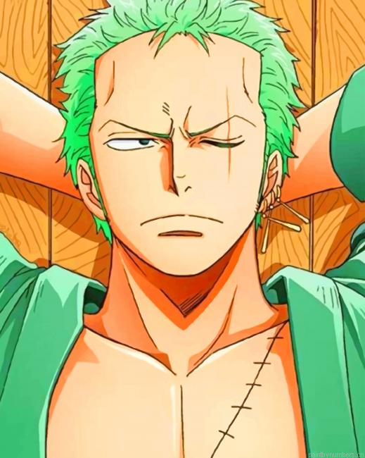Zoro One Piece Animations Painting By Numberss.png