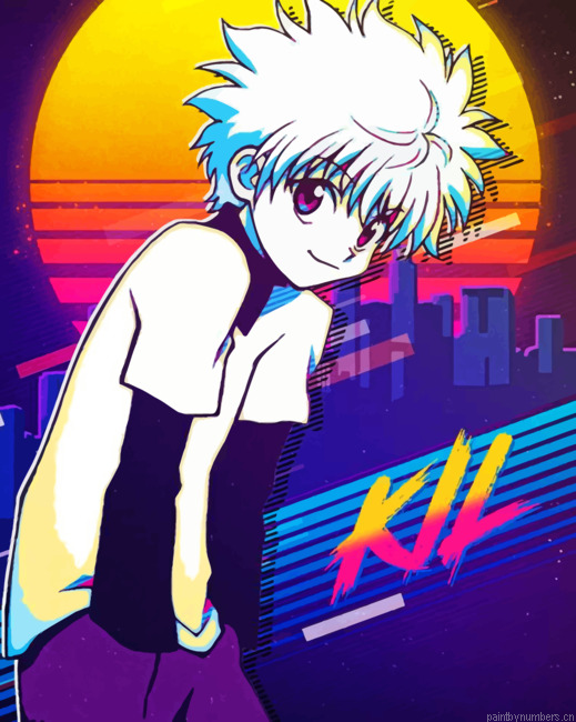 Killua Zoldyck Animations Painting By Numberss.png